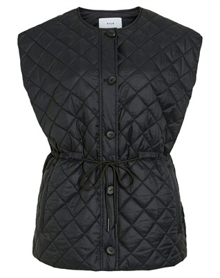 VIBenji Quilted Vest - Black Beauty